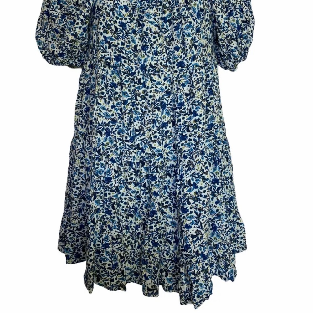 Wild Fable Blue Floral babydoll mini dress M NWT - Picture 15 of 16